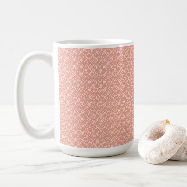 Melon with Mini Cream Swirls Coffee Mug (With Donut)