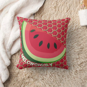 Meloncholy Throw Pillow