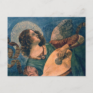 Melozzo da Forli - Angel playing the lute Postcard