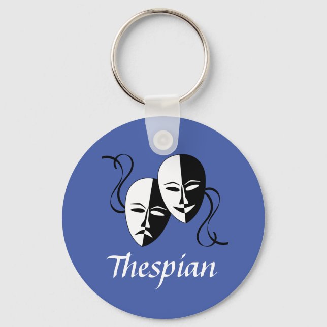 Melpo Thespian Masks   Keychain (Front)