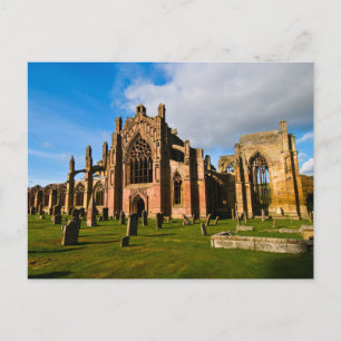 Melrose Abbey, Scotland Postcard