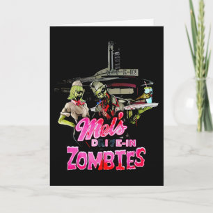 Mel's Die-in Zombies Halloween Card
