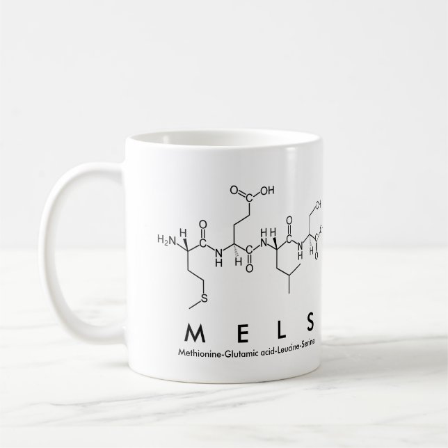 Mels peptide nom mug (Gauche)