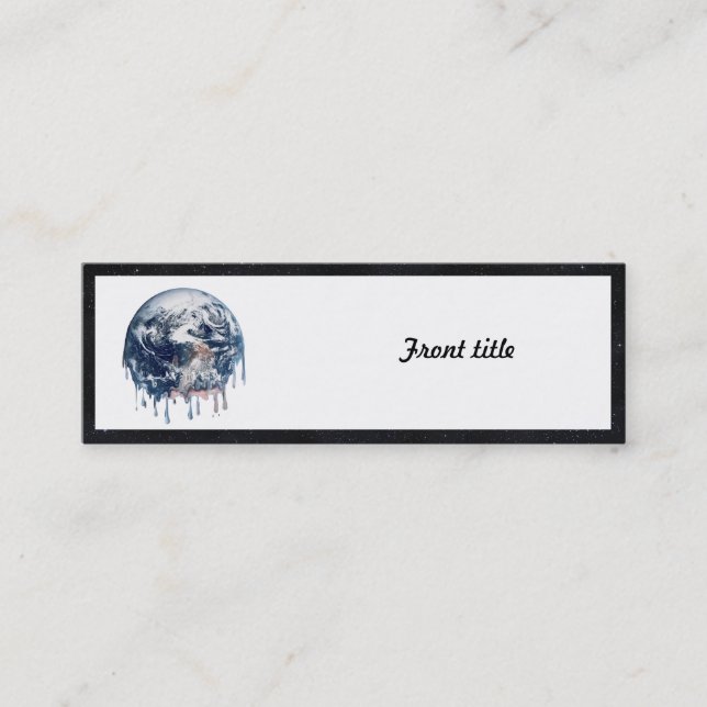 Meltdown (Full Universe Background) Mini Business Card (Front)