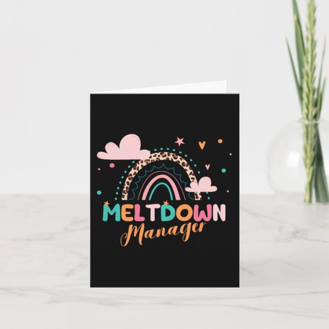 Meltdown Manager After School Daycare Provider Chi Card (Front)