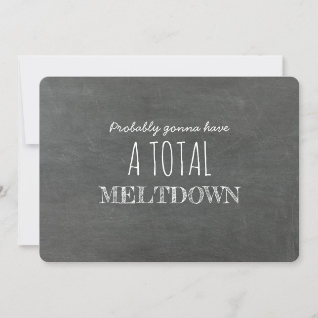 Meltdown Sweet Bridesmaid Proposal Invitation (Front)