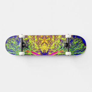 Melted Branch Neon Skateboard