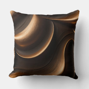 Melted Bronze Throw Pillow