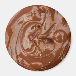 Melted chocolate cocoa fudge swirl dessert magnet
