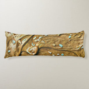 Melted chocolate ice cream cake sprinkles body pillow