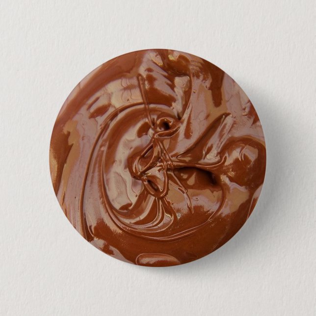 Melted Chocolate Texture 2 Inch Round Button (Front)