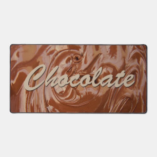 Melted Chocolate Texture Desk Mat