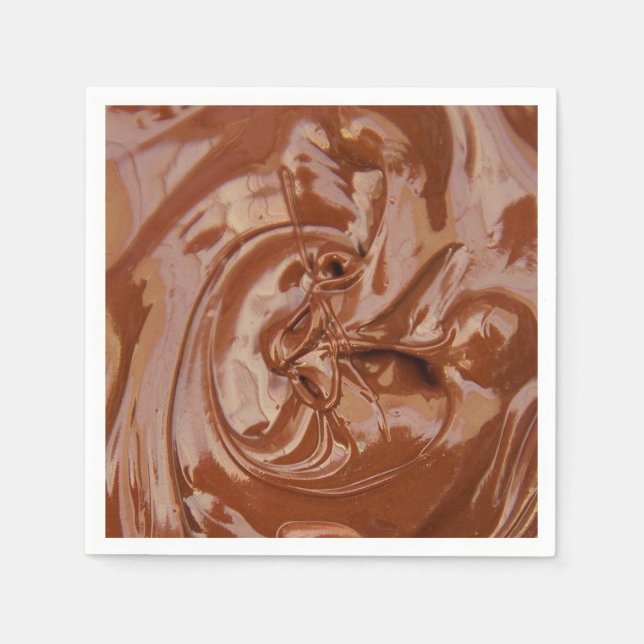 Melted Chocolate Texture Napkin (Front)