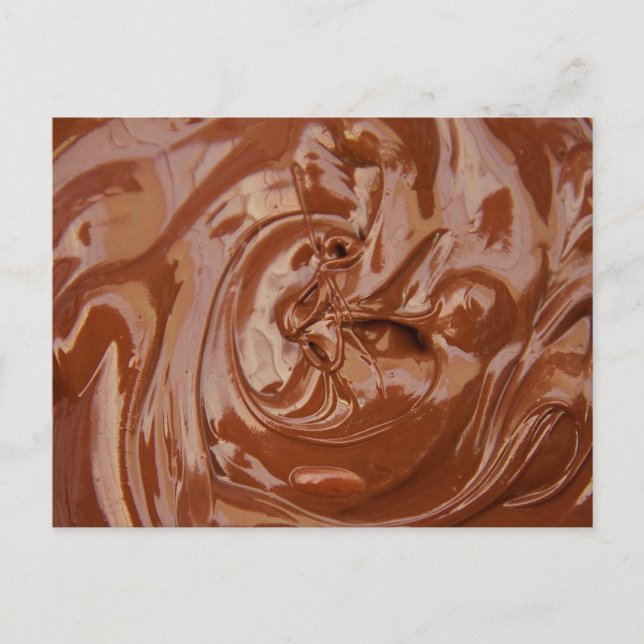 Melted Chocolate Texture Postcard (Front)