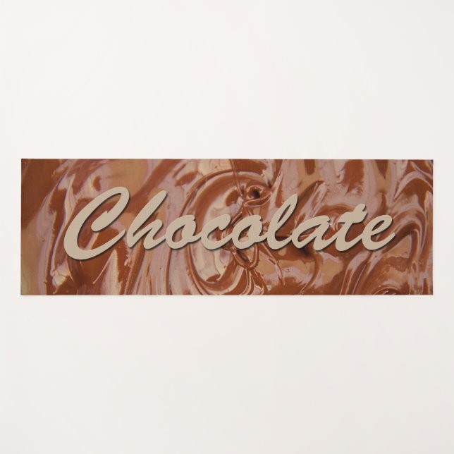 Melted Chocolate Texture Yoga Mat (Front (Horizontal))