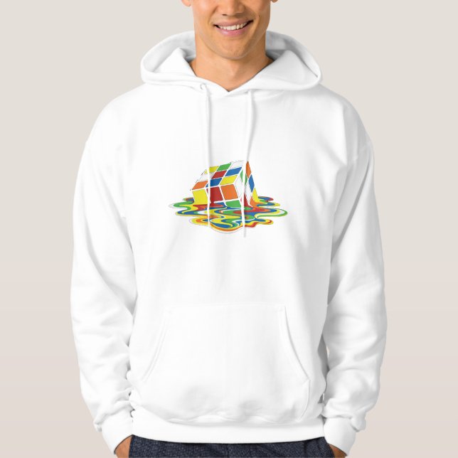 Melted Coloured Cubes Hoodie (Front)