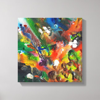 Melted Crayon Art Canvas Print