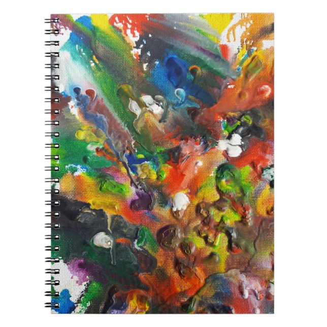 Melted Crayon Art Notebook (Front)