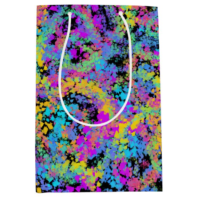 melted crayon multicolor : medium gift bag (Front)