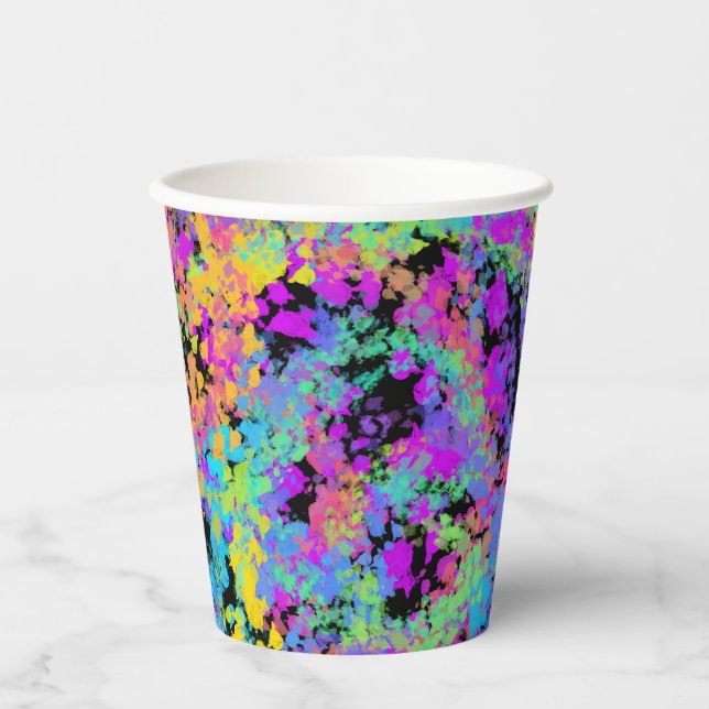 melted crayon multicolor : paper cups (Front)