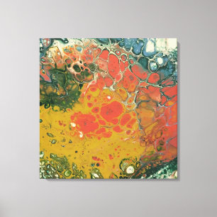Melted Crayon Series - Lava Flow as Canvas Print