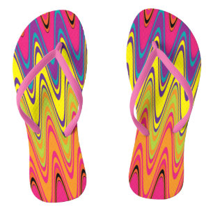 Melted Crayons Flip Flops