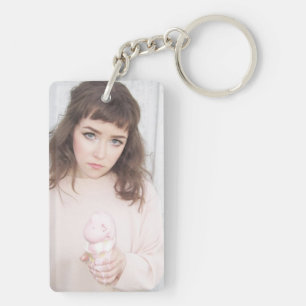 Melted Ice Cream Cone and Girl Keychain