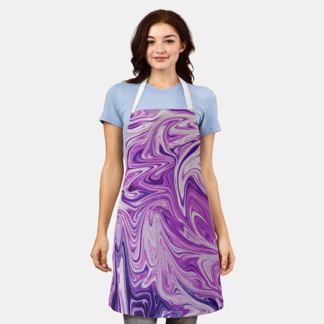 Melted lava abstract art apron (Worn)