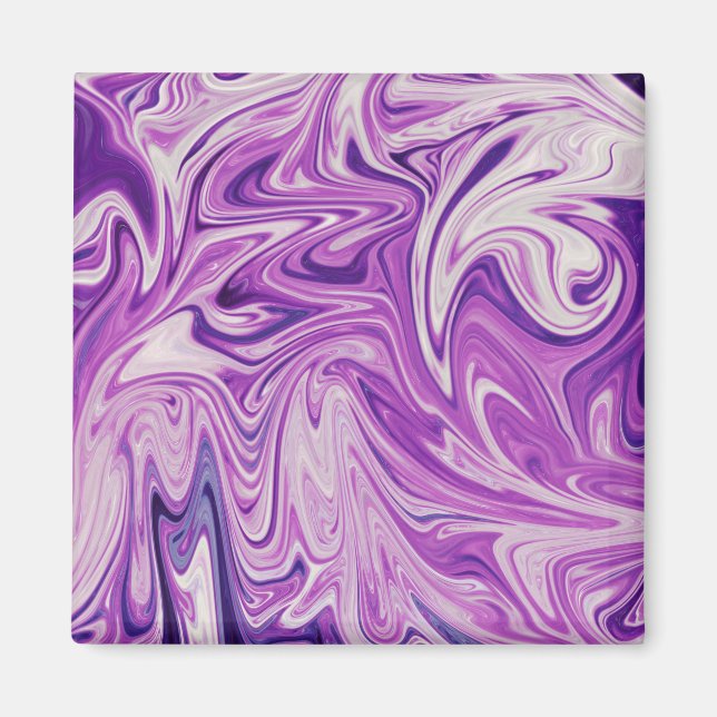 Melted lava abstract art magnet (Front)