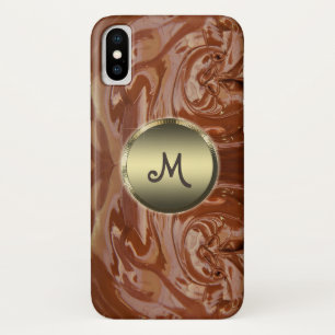 Melted milk chocolate cocoa fudge swirl dessert Case-Mate iPhone case
