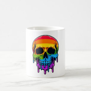 Melthing Rainbow Skull Magic Mug
