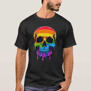 Melthing Rainbow Skull T-Shirt