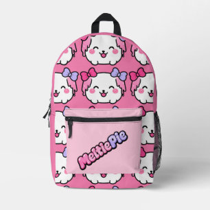Meltie Pie Cute Pastel Kawaii Design Printed Backpack