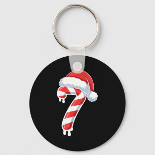 Melting Candy Cane 6 7 Ice Drip Meme 6 7 Costume C Keychain