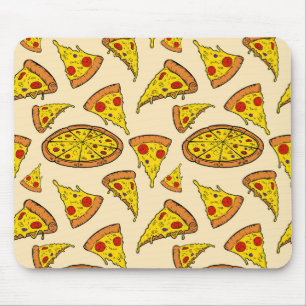 Melting Cheese Pizza Pattern Mouse Pad