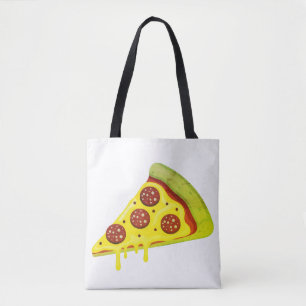 Melting Cheesy Pepperoni Pizza Slice Tote Bag