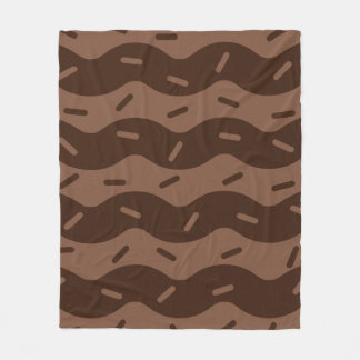 Melting Chocolate Ice Cream Fleece Blanket