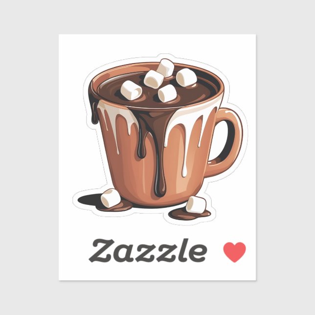 Melting Chocolate Volcano Fantasy sticker (Sheet)