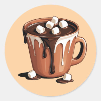 Melting Chocolate Volcano Fantasy sticker