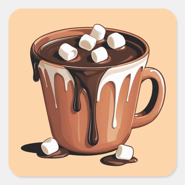 Melting Chocolate Volcano Fantasy sticker (Front)
