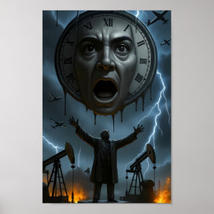 Melting Clock Storm of Reckoning Poster