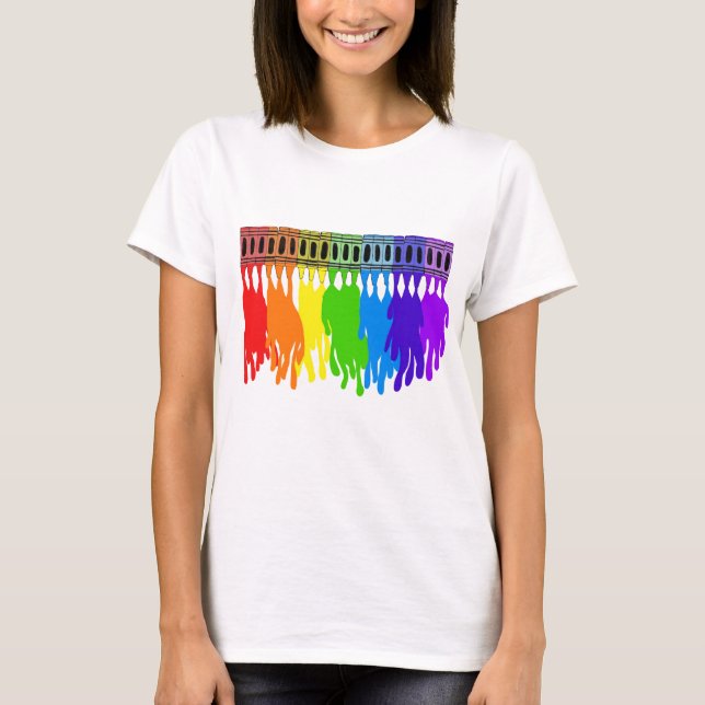 Melting Crayon Art Wear T-Shirt (Front)
