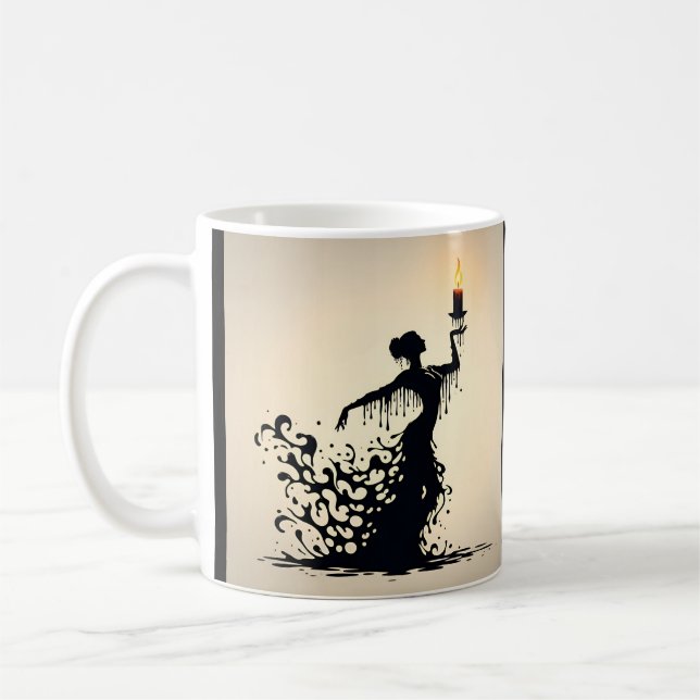 Melting Flamenco Dancer  Coffee Mug (Left)