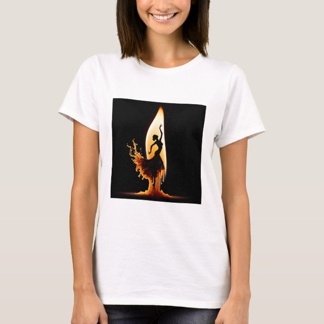 Melting Flamenco Dancer  T-Shirt (Front)