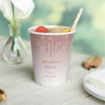 Melting Girly Pink Sparkles Bridal Shower