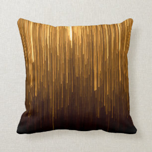 Melting Gold Throw Pillow
