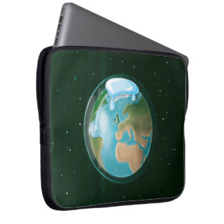 Melting Ice Caps Of Planet Earth. Laptop Sleeve