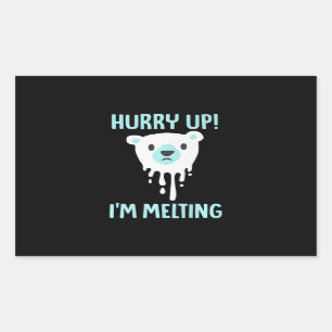 Melting Ice Climate Change Awareness Animal Lover Sticker