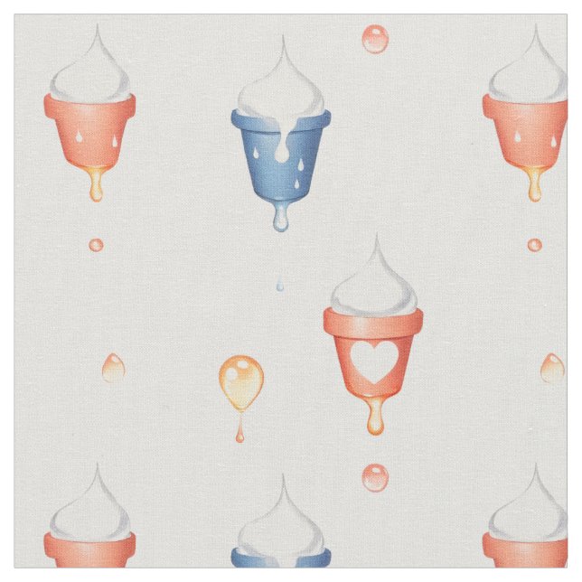Melting ice cream fabric (Close Up)