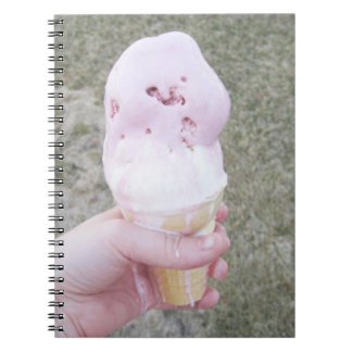 Melting Ice Cream in Hand Notebook